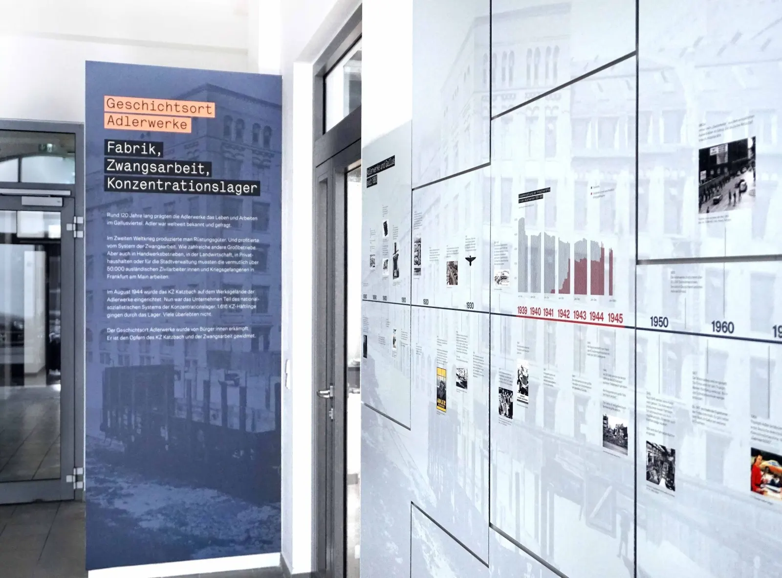 Geschichtsort Adlerwerke — Ausstellungsansicht