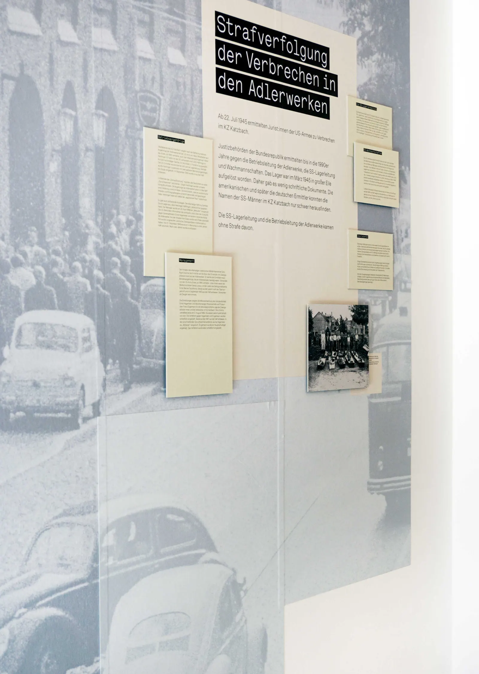 Geschichtsort Adlerwerke — Ausstellungsansicht